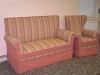 Sofa und mit Sessel